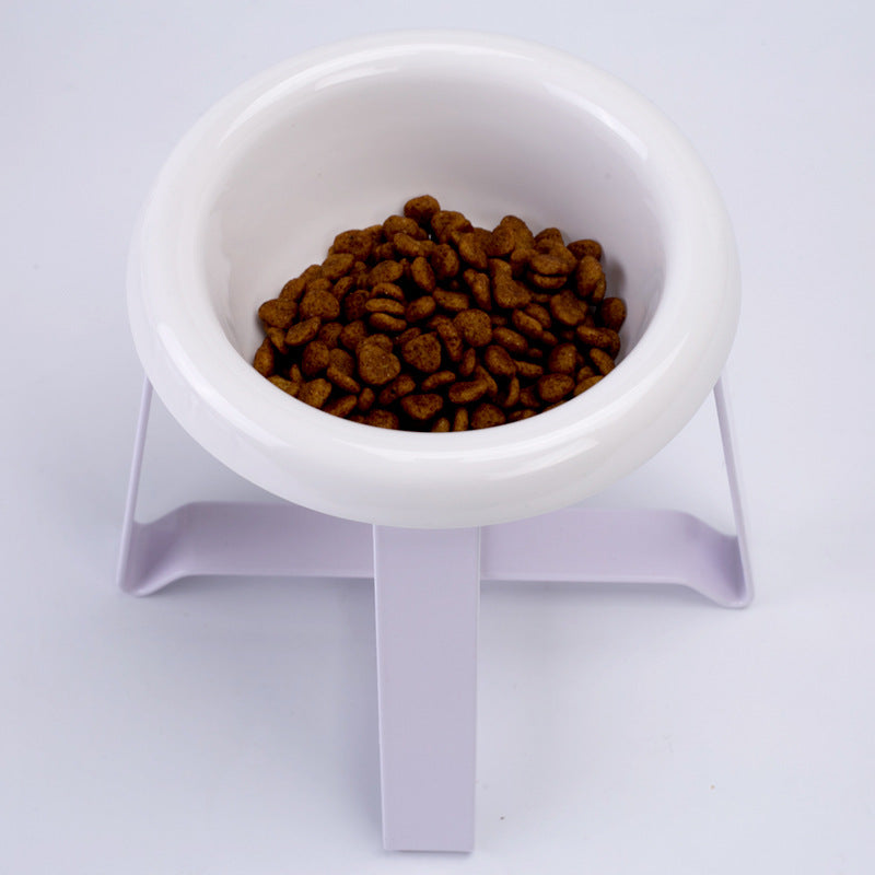 Creative Pet Feeding Bowl With Iron Stand 2 In 1 - Elevate Your Pet's Dining Experience